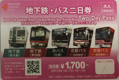 bus & subway two day pass