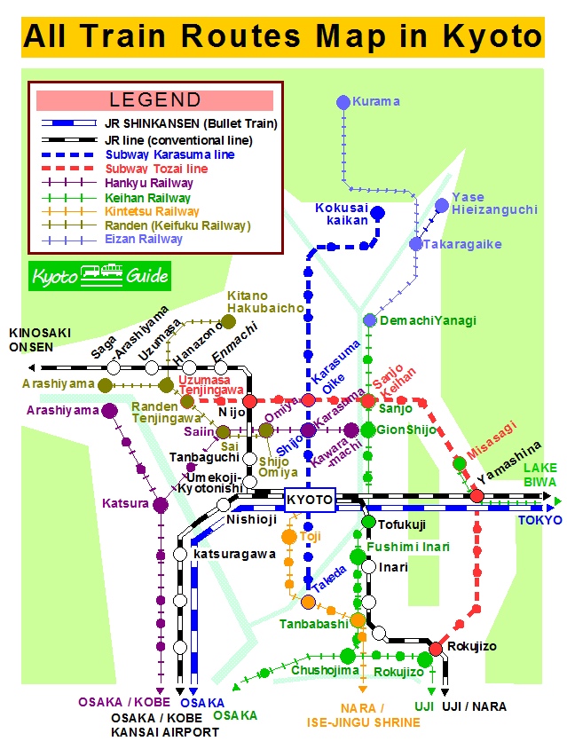 Kyoto Transpot System All Trains Route Map201901 
