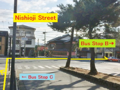 From Kinkakuji to Kinkakuji-michi bus stop 2
