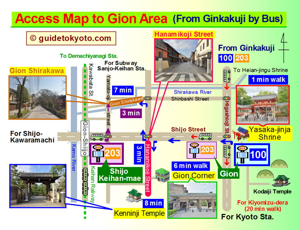 tourist map of gion